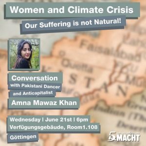 Women and Climate Crisis - Our Suffering is not Natural! @ Göttingen, Verfügungsgebäude, Room 1.108