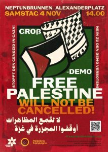Free Palestine - Großdemo @ Berlin, Alexanderplatz/Neptunbrunnen