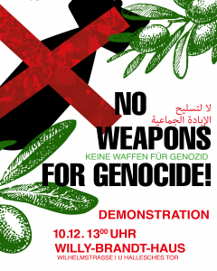 No Weapons for Genocide! Keine Waffen für Genozid! @ Berlin, Willi-Brandt-Haus
