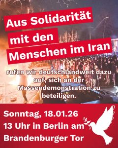 Solidarität mit den Menschen im Iran @ Berlin, Brandenburger Tor