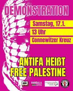 Antifa heißt Free Palestine @ Leipzig, Connewitzer Kreuz